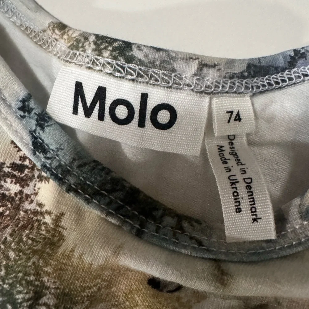 Molo Polar Bear Bodysuit 9-12M Organic Cotton Winter Baby One Piece
